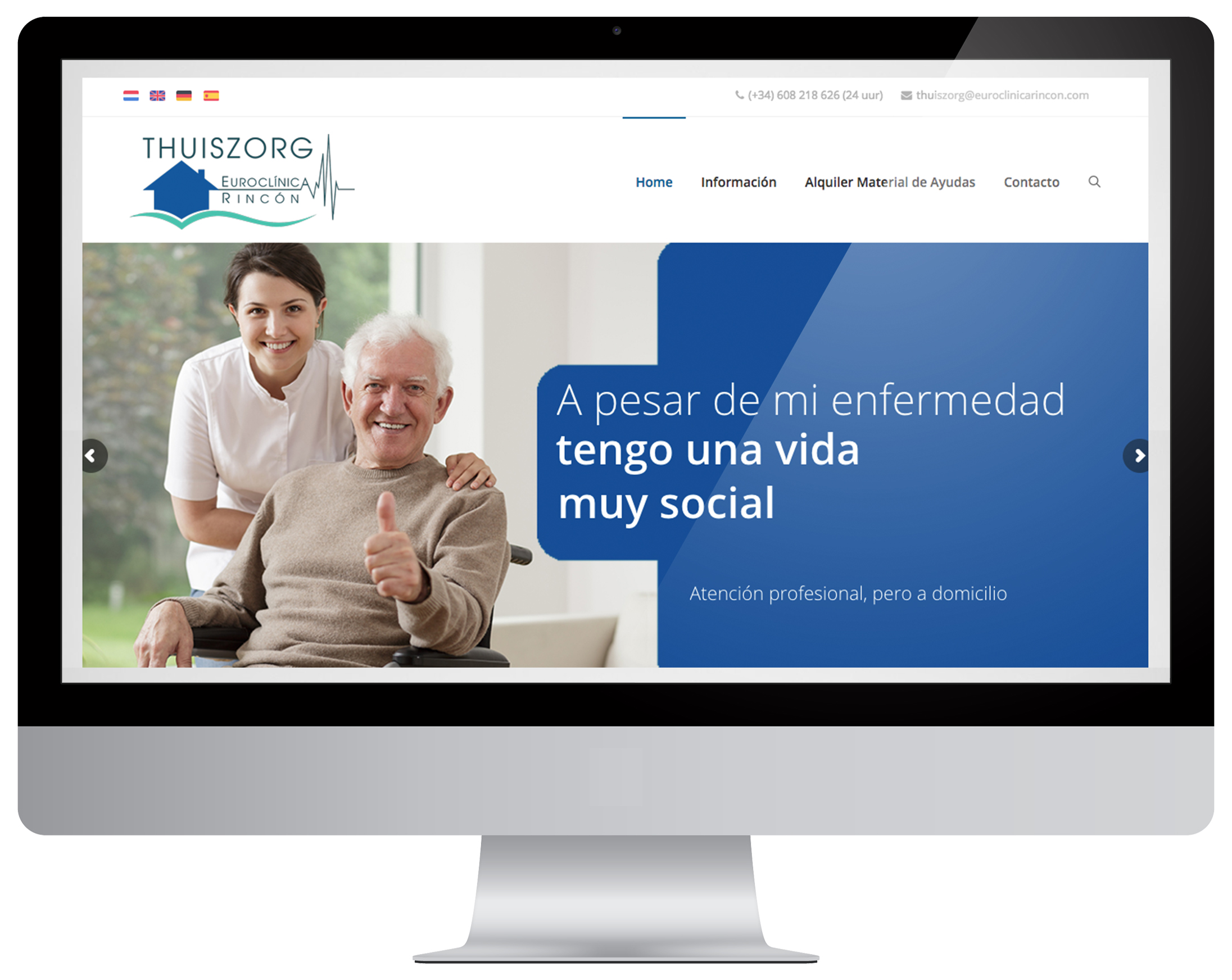 Thuiszorg Euroclínica Rincón website laten maken Costa Blanca
